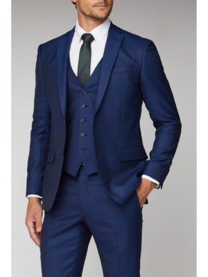 Racing Green Blue Texture Tailored Fit Jacket 38l Blue loving the sales