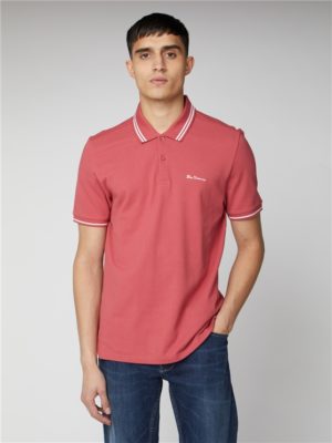 Rose Pink Romford Tipped Polo Shirt | Ben Sherman | Est 1963 - Small loving the sales