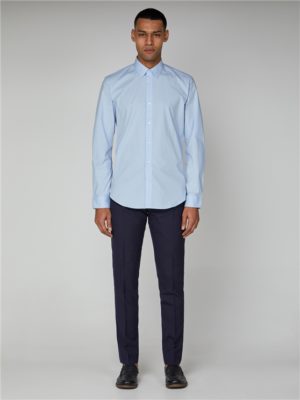 Sky Blue Long Sleeve Stretch Shirt  | Ben Sherman - 16 loving the sales