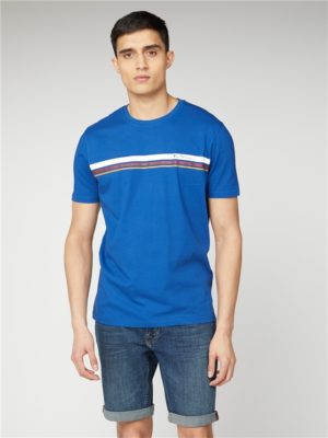 Men's Blue Sport Striped T-Shirt | Ben Sherman | Est 1963 - Xs loving the sales