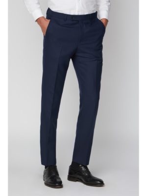 Stvdio Blue Scratch Texture Slim Fit Ivy League Suit Trousers 36l Blue loving the sales