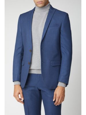 Ben Sherman Bright Blue Fleck Slim Fit Suit Jacket 38s Blue loving the sales
