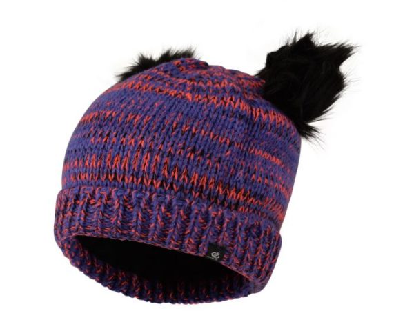 Dare 2b - Girls' Hastily Bobble Hat Simply Purple Fiery Coral loving the sales