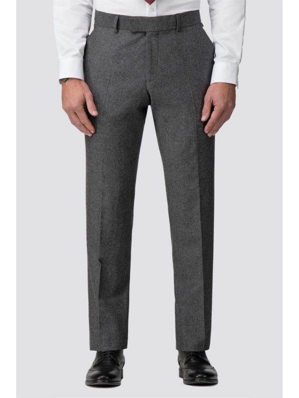 Grey Donegal Wool Blend Tailored Fit Suit Trouser 32r Grey loving the sales