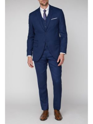Jeff Banks Blue Textured Regular Fit Suit Jacket 38r Blue loving the sales