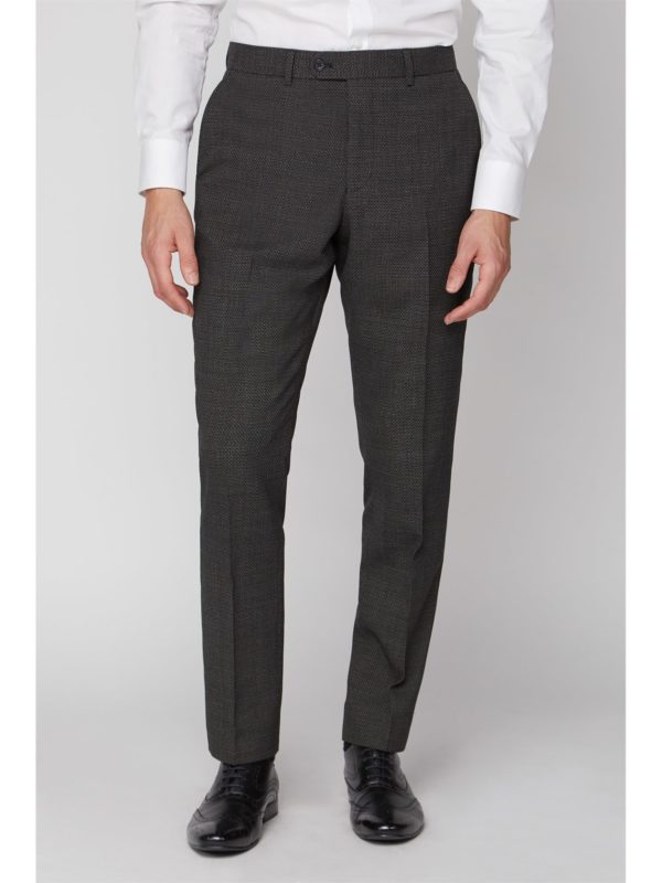 Jeff Banks Charcoal Texture Travel Suit Trouser 32r Charcoal loving the sales