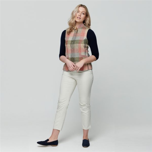 Magee 1866 Beige Spot Sandy Washed Cropped Trousers loving the sales