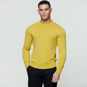 Magee 1866 Chartreuse Carn Cotton Crew Neck Jumper loving the sales