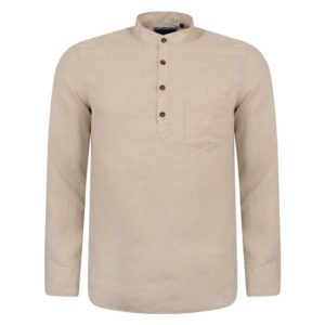 Magee 1866 Irish Made - Oat Linen Corlea Grandfather Classic Fit Shirt loving the sales