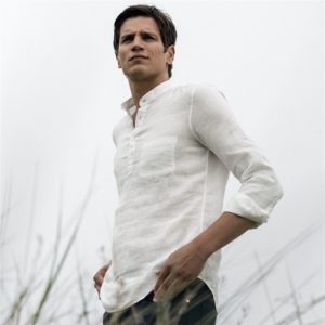 Magee 1866 Ivory Corlea Washed Irish Linen Grandfather Classic Fit Shirt loving the sales
