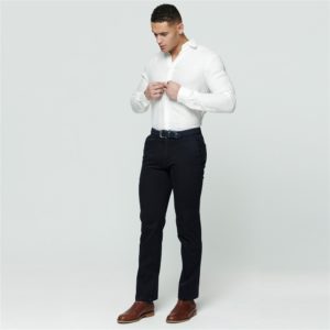Magee 1866 Navy Callan Washed Tailored Fit Trousers loving the sales