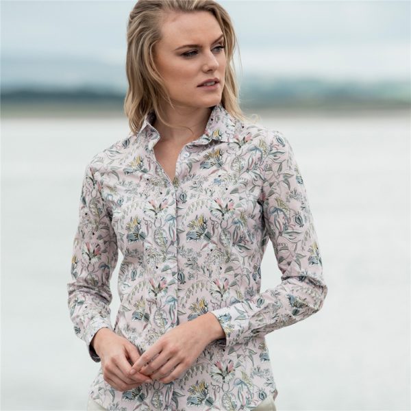 Magee 1866 Pink Tracy Kew Road Tana Lawn Liberty Print Tailored Fit Shirt loving the sales