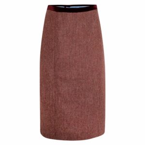 Magee 1866 Raspberry Dana Herringbone Donegal Tweed Skirt loving the sales