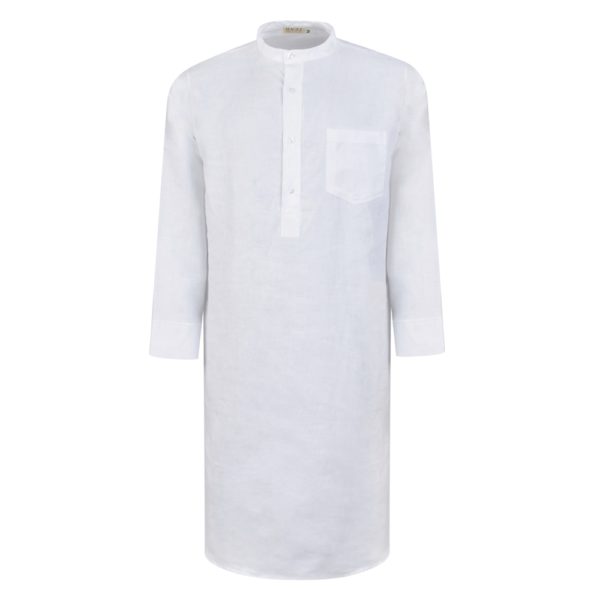 Magee 1866 White Irish Linen Grandfather Night Shirt loving the sales