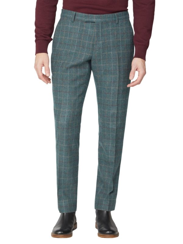 Racing Green Green Heritage Check Tweed Trousers 46r Green loving the sales