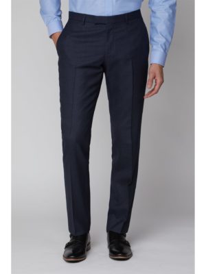 Racing Green Navy Birdseye Tailored Fit Trouser 40r Navy loving the sales