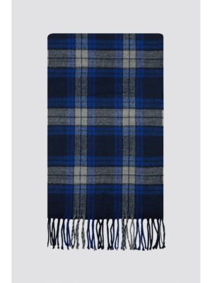 Racing Green Navy Blue Checked Scarf 0 Navy loving the sales