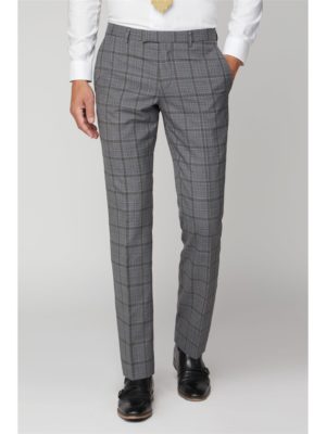 Racing Green Soft Grey Check Tailored Fit Trouser 38r Grey loving the sales