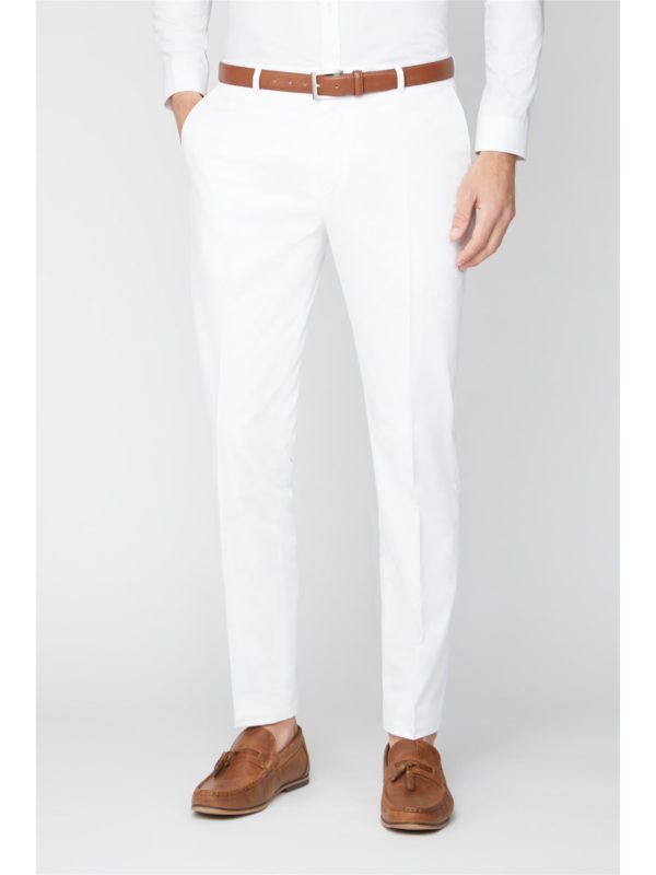 Viggo Malmo White Skinny Suit Trouser 38r White loving the sales