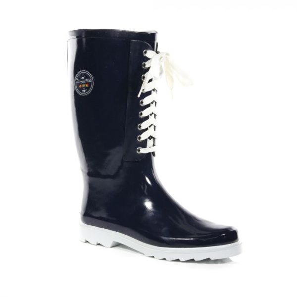 Women's Bayeux Ii Lace Up Wellingtons Navy White loving the sales