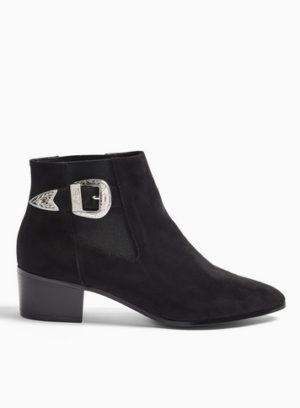 Womens Becci Black Western Chelsea Boots