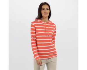 Women's Modesta Hooded Coolweave Cotton Top Neon Peach loving the sales