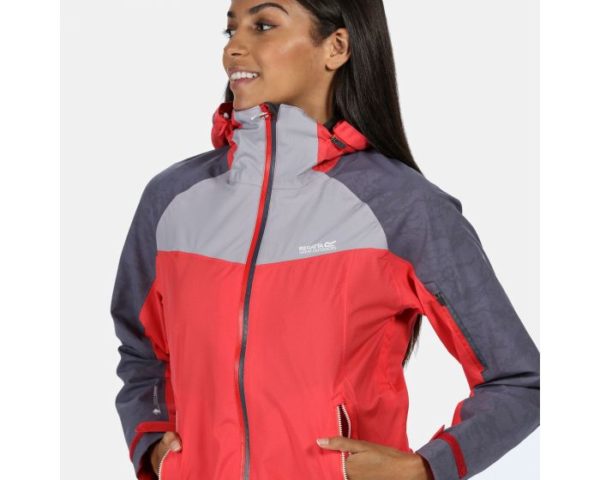 Women's Oklahoma V Reflective Waterproof Walking Jacket Red Sky Dapple loving the sales