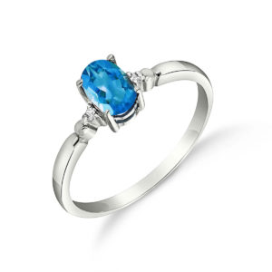Blue Topaz & Diamond Allure Ring In Sterling Silver loving the sales