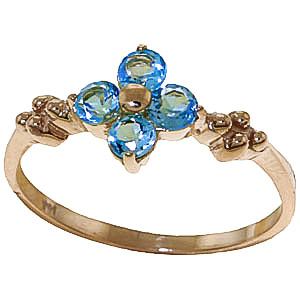 Round Cut Blue Topaz Ring 0.58 Ctw In 9ct Gold loving the sales