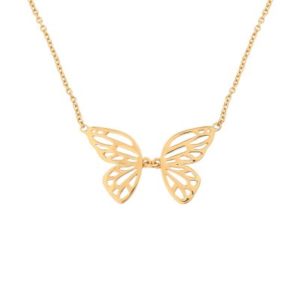 Butterfly Wing Gold Necklace loving the sales