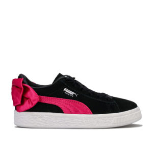 Children Girls Suede Bow Trainers loving the sales