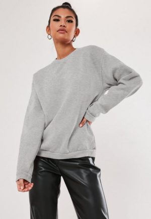 Grey Marl Oversized Sweatshirt loving the sales