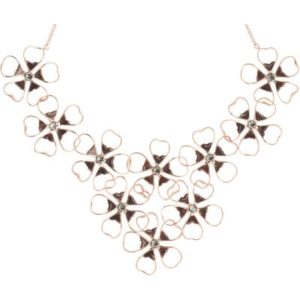 Ladies Ted Baker Gold Plated Linndy Enamel Flower Cluster Necklace loving the sales