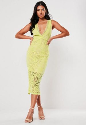 Lime Lace Plunge Midaxi Dress loving the sales