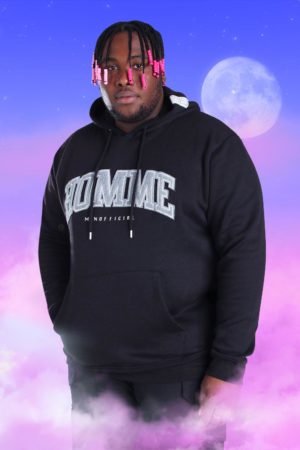 Mens Black Plus Size Homme Embroidered Hoodie loving the sales