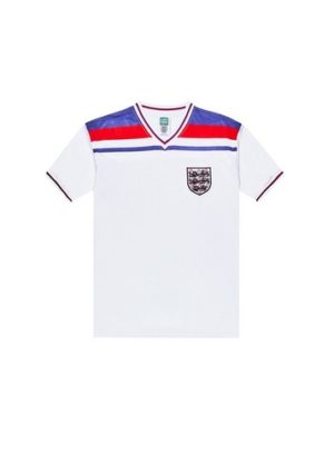 Mens Burton White England 1982 World Cup Final Football T-Shirt