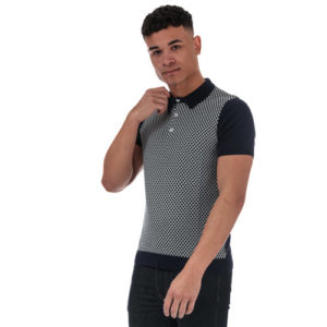 Mens Geometric Knit Polo Shirt loving the sales