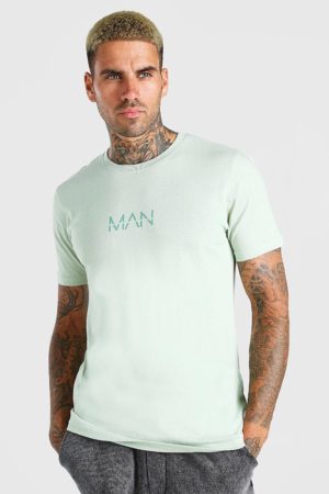 Mens Green Original Man Crew Neck T-Shirt loving the sales