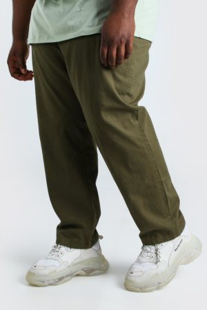 Mens Green Plus Size Slim Fit Chino Trouser loving the sales