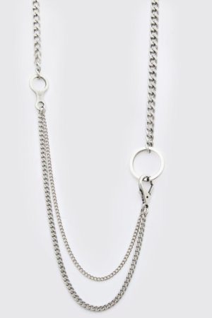 Mens Grey Double Layer Chain Pendant loving the sales