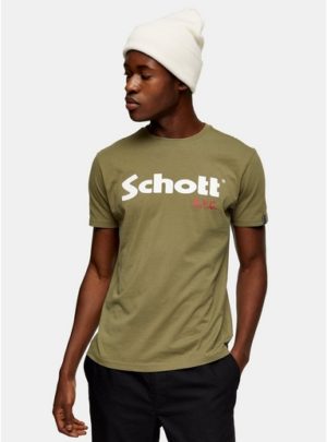 Mens Khaki Schott Logo T-Shirt 2 Pack*
