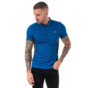 Mens Lettering And Panels Knit Golf Polo loving the sales