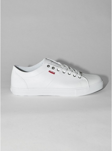 Mens Levi's Woodward White Pu Trainers