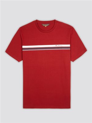 Men's Red Sport Striped T-Shirt | Ben Sherman | Est 1963 - Xs loving the sales