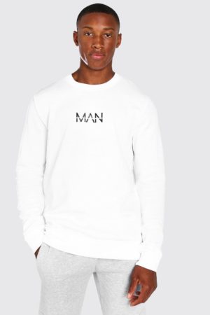 Mens White Original Man Sweatshirt loving the sales