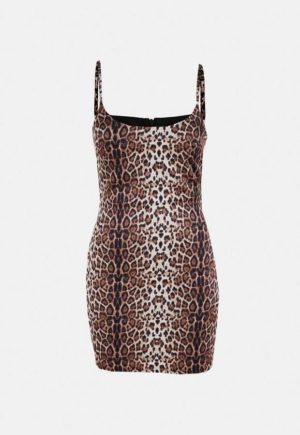 Petite Neutral Satin Leopard Cami Mini Dress loving the sales