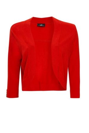 **Tall Red Cropped Jacket