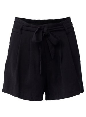 Womens Izabel London Black High Waist Shorts