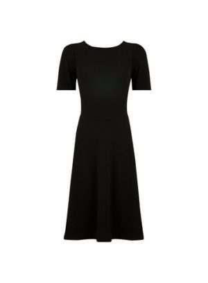 Womens Tall Black Fit And Flare Dress