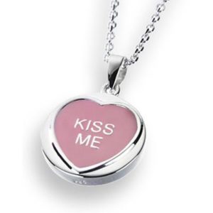 C W Sellors Kiss Me Necklace Pink S loving the sales